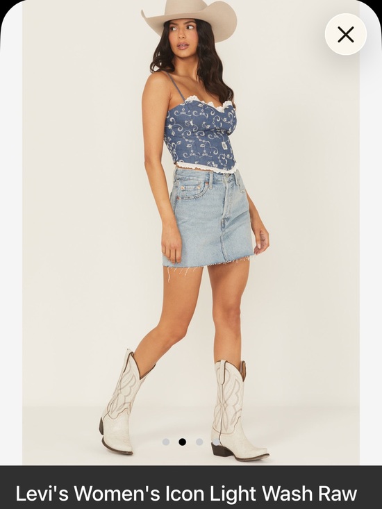 Levi's Dresses & Skirts - Levi's Light Blue Button-Front Denim Skirt